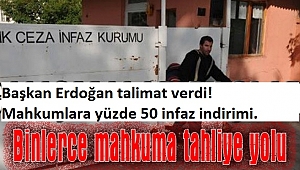 100 bin mahkûma tahliye yolu açılıyor.