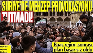 Suriye'de mezhep provokasyonu tutmadı! Baas rejimi sonrası plan başarısız oldu   