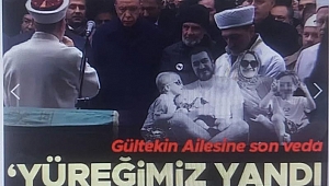 Başkan Erdoğan'dan 8 ferdini kaybeden Gültekin Ailesi'ne taziye ziyareti! Tabutlara omuz verdi: 