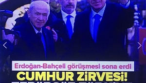 Hedef terörsüz Türkiye: Erdoğan-Bahçeli görüşmesi sona erdi 