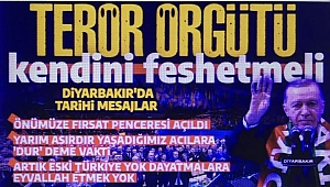 'Terör örgütü kendini feshetmeli!' Cumhurbaşkanı Erdoğan: Önümüze terörü bitirmek için fırsat penceresi açıldı 