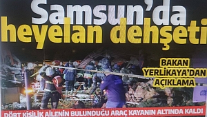 Samsun'da can pazarı! Heyelan sonucu kaya parçaları otomobilin üstüne düştü: Baba ve 2 çocuktan acı haber 