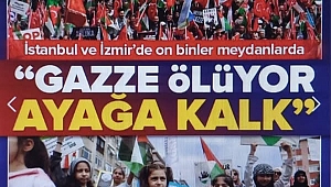 Üsküdar'da Filistin'e destek yürüyüşü: 'Gazze Ölüyor Ayağa Kalk' 